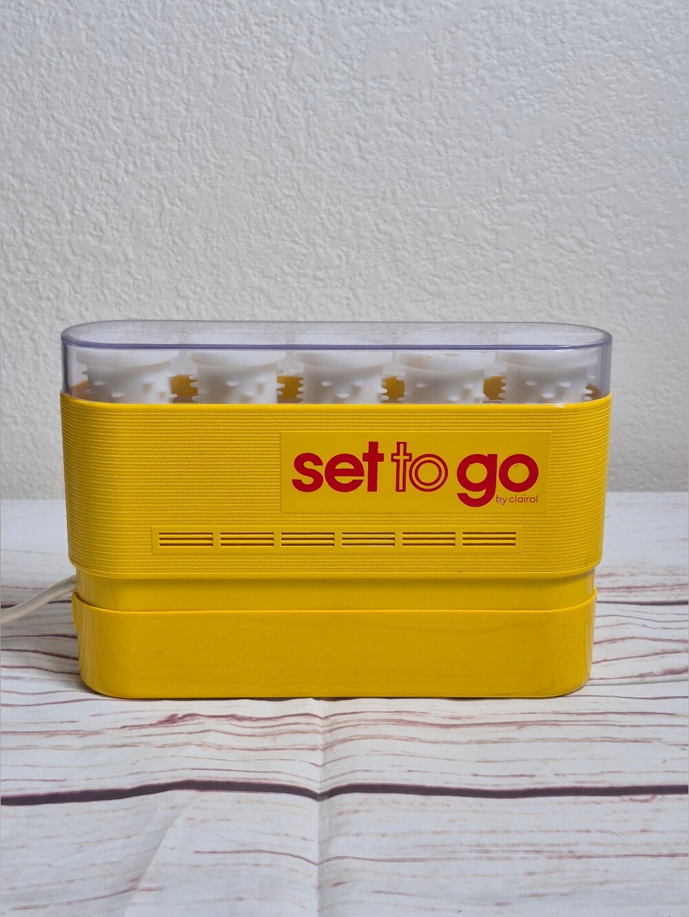 Set to Go by Clairol Yellow Hot Roller Set With Clips TESTED